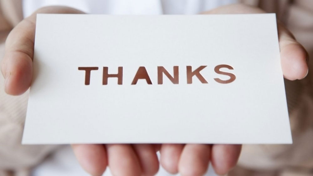 感謝を忘れない人になる